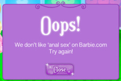 breakyoursoulapart:  Barbie.com is full of