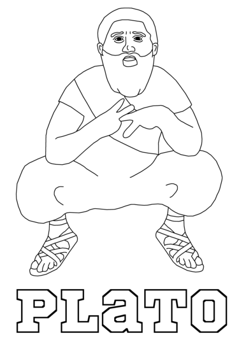 socraplease:Philosophy colouring sheets