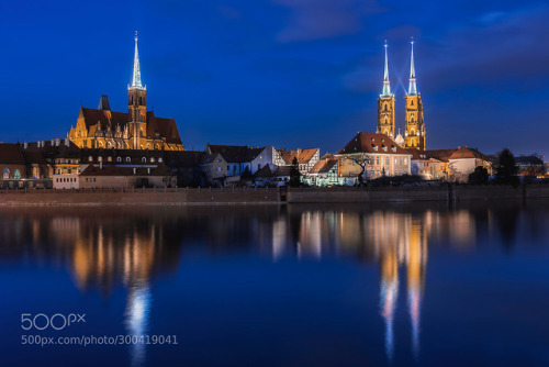 Wrocław at Blue Hour by Claudio_deSat