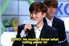 ookamiboo-deactivated20150417: Master of the Rolling Paper Game: Kim Jongdae 