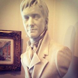 Bibliophilebunny:  The Bust Of Mr Darcy Used In The 2005 Pride And Prejudice Film.