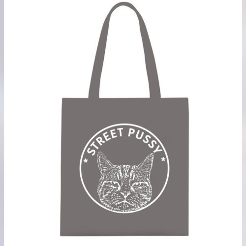 We’ve put in a order of our classic #streetpussy tote in greyThey’ll be in our etsy shop