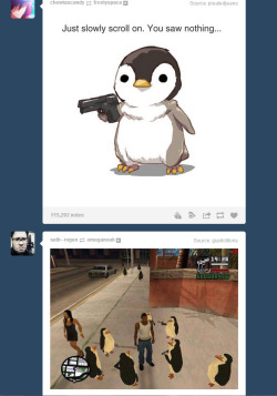 kingofreaks:  octibbles:  I think my dash is being overrun by hostile penguins   