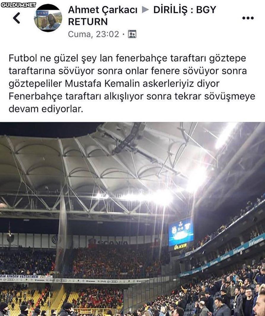 Futbol ne güzel şey lan...