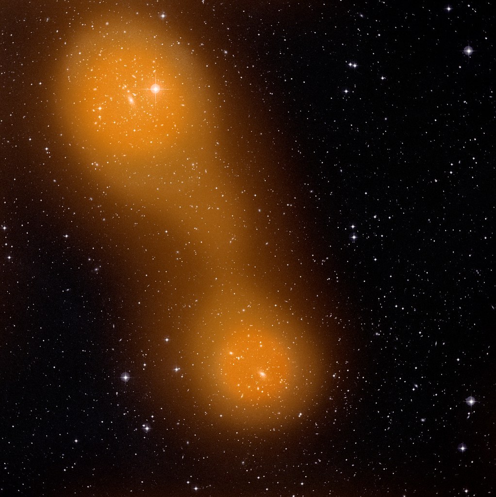 Planck spots hot gas bridging galaxy cluster pair by europeanspaceagency