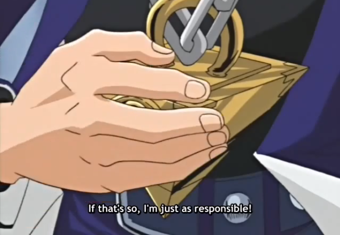 yugiohchildhood:  shadowwhisper123:  Again, he just accepts this responsibility for