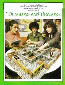 prokopetz:  gunmetalskies:  fuckyeahwarriorwomen:  transitionmadness:  elfboi:  Early D&amp;D Ad, circa 1980. Girls definitely allowed.   80’s ads were better ads.  And indeed, looking at the ad, one of the girls would appear to be the DM  We need to