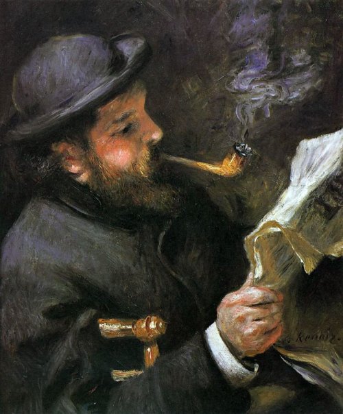 Claude Monet by Pierre-Auguste Renoir.