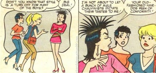 riverdalegang:From “A Hairy Story” (October 1985. Archie’s Girls Betty and Veronica, Issue #338)