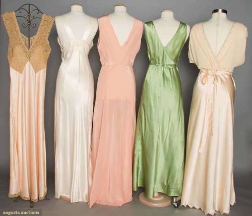 ephemeral-elegance: Negligées, ca. 1930s-40svia Augusta Auctions