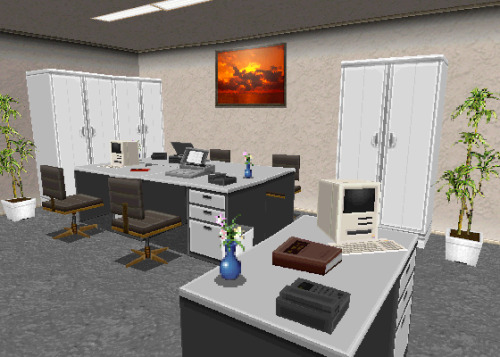 glitchphotography:    “The Life Stage: Virtual House” (1993), 3DO /// Office Scenes 02