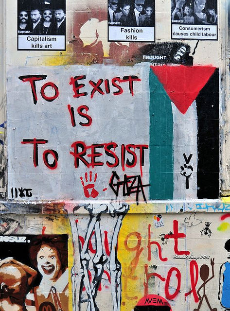 foreverpalestine:  Brick Lane by unusualimage on Flickr. 