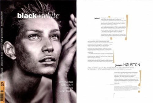 OCTOBER 1997 -  Black + White  - fashion/photography Magazine