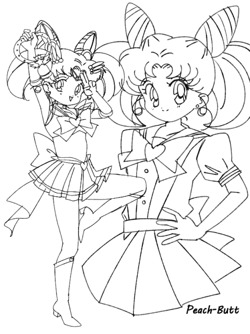 peach-butt-artblog:Binge watching Sailor Moon and doodling, the re-dub is pretty good