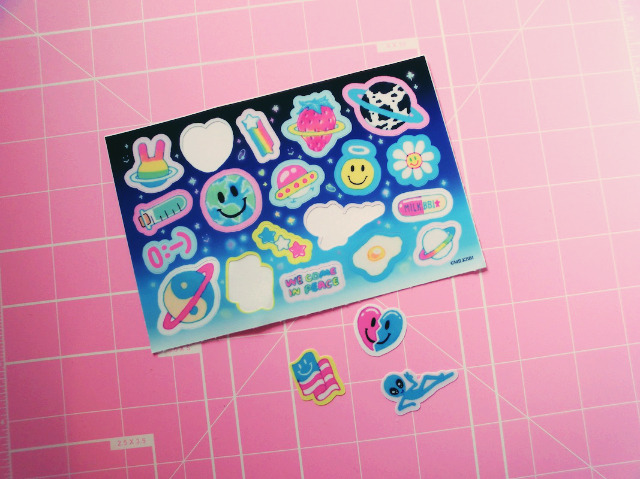 MILKBBI | add a galaxy sticker sheet to yr milkbbi order...