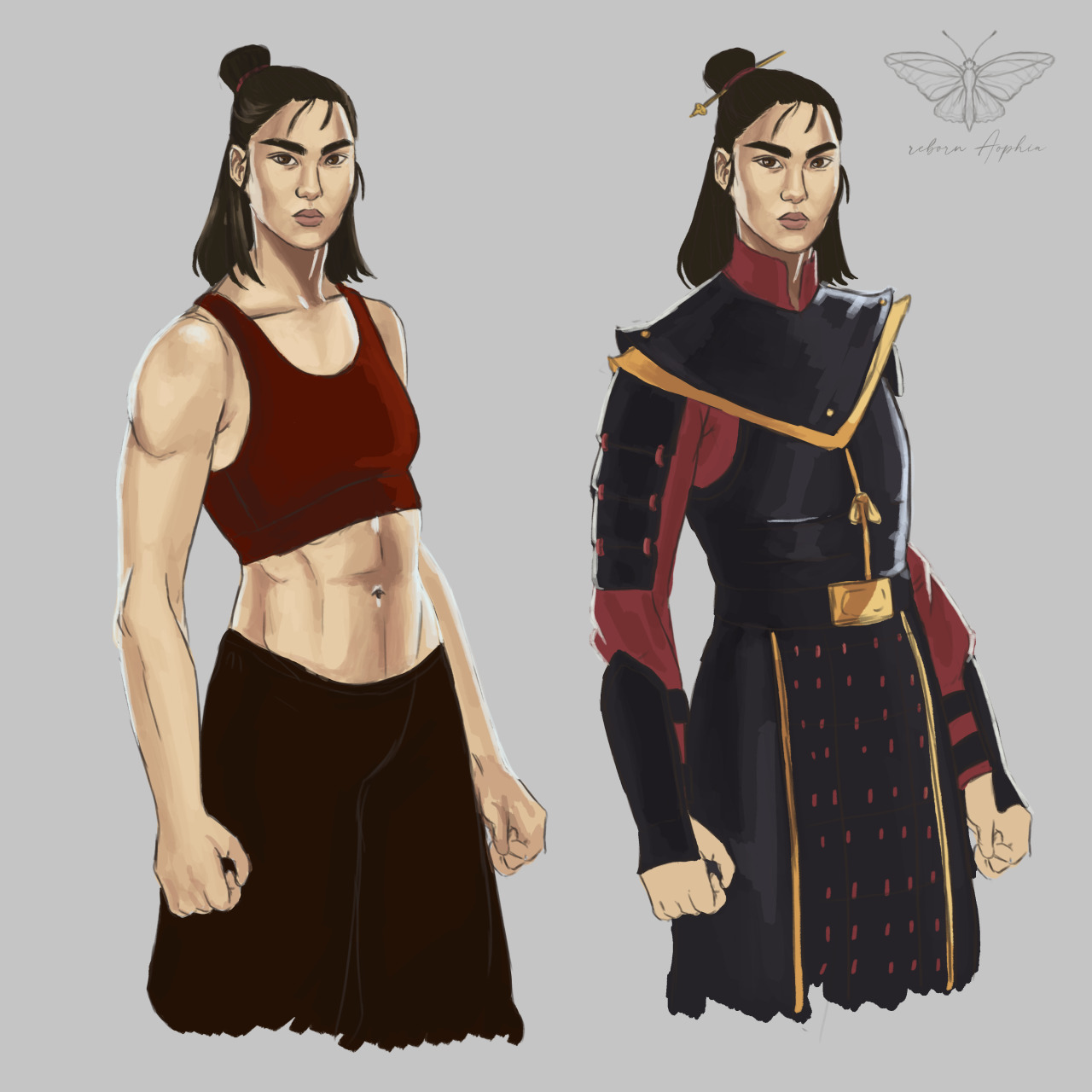 rebornaophia:Kyoshi and Rangi from Avatar, the last airbender: The Rise ...