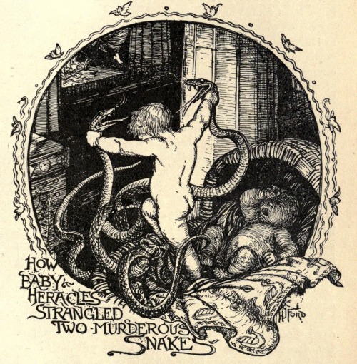 Henry Justice Ford (1860-1940), &lsquo;How baby Hercales..&rsquo;, from &ldquo;The All Sorts of Stor