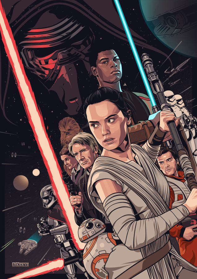 tiefighters:  Star Wars: The Force Awakens Created by Amien Juugo || FB 