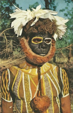 vintagenatgeographic:Tiwi tribesman, AustraliaNational Geographic | March 1956
