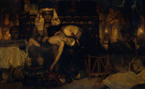 Death of the Pharaoh Firstborn son Artist: Lawrence Alma-Tadema /kiçiek