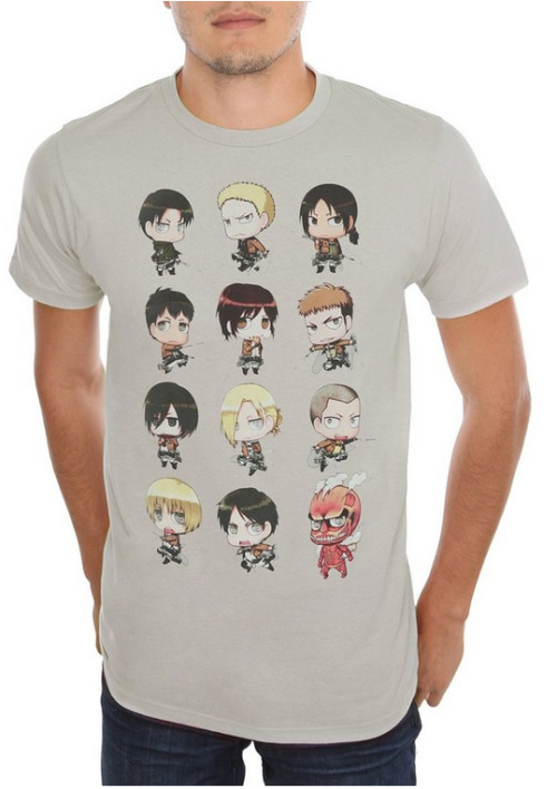 Official Attack on Titan / Shingeki no Kyojin Chibi T-shirt from Hot Topic!