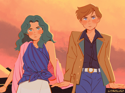 citruslucy:sailor moon redraw, but of the otp 