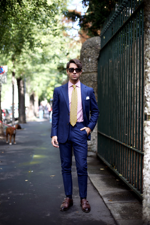 BLUE SUIT FUN _ New post up on http://www.thethreef.com FF