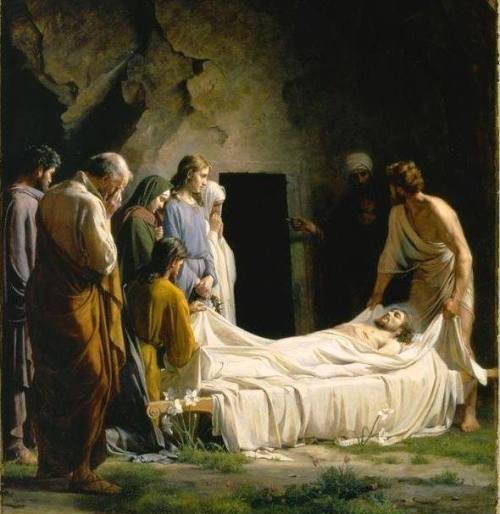 signum-crucis:The Burial of ChristCarl Heinrich Bloch, 1873