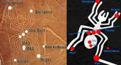 cosmicportal:  ~THE ORION CONSTELLATION~  There is a portal in the nazca desert. Most of the geoglyphs found in the area represent constellations from which visitors came to earth, each one of the geoglyphs in the area was made by a different visitor.