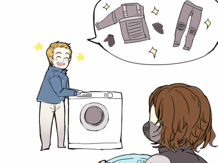 xxxxxyi:  Nice day for washing clothes☆ 没人抽打我就不会发，被骂僵尸号了（