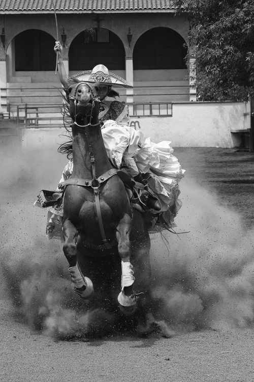 alxbngala: Jinetes de Escaramuza Mujeres con fuerza y coraje, honor y familia en un deporte Mexican