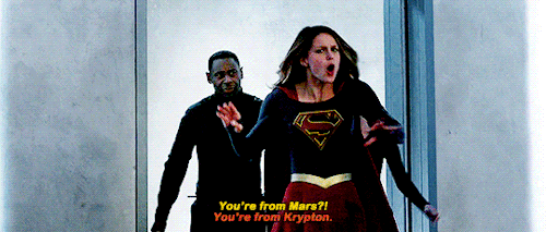 cassiebones: I love J'onn’s response though.  Kara: you’re an alien?!?J'onn: takes one to know one!K