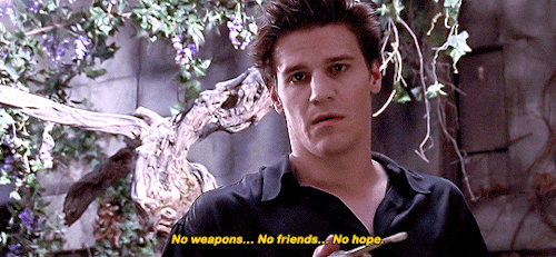 buffysummers:“Buffy stares at him, his words hitting home. She looks exhausted, and terribly sad. Sh