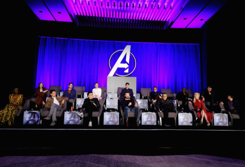 Mark at Avengers: Endgame Global Junket Press Conference at the InterContinental Los Angeles Downtow