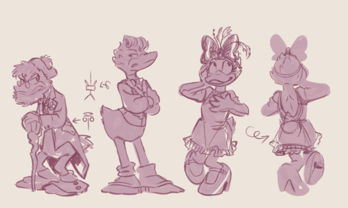 more outfit ref/concepts for the doodle comic which I will not be actually able to work on for a lon