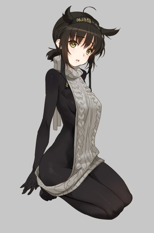 lewderkancollegirls: 童貞を殺すセータ by artist liquify (@liqufyy)