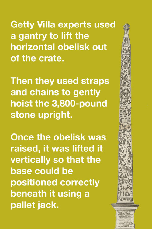 A Brief History of Moving ObelisksOne of the many questions about ancient obelisks is a logistical o