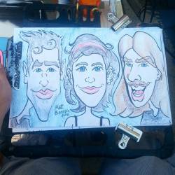 Doing caricatures at Dairy Delight!  #art