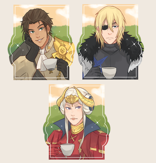 FE3H tea time keycharm designs are finished! ☕❤️