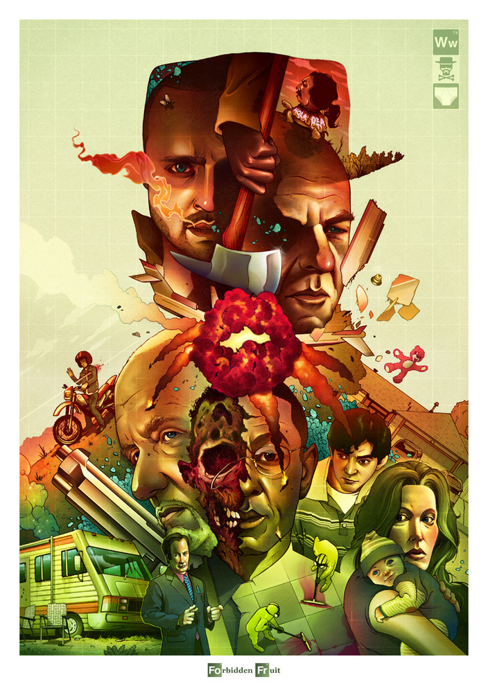 geek-art:  Geek-Art.net Chris B Murray - Forbidden Fruit (Breaking Bad)  #geekart