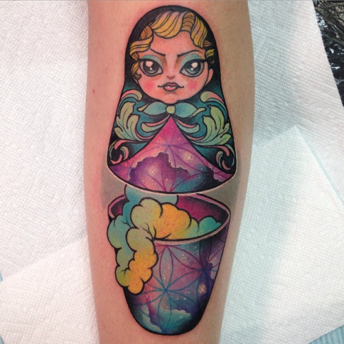 bitofanink:  _Hot Tattoo Blog_ rizzabootattoos:  Tattooed this super fun Russian