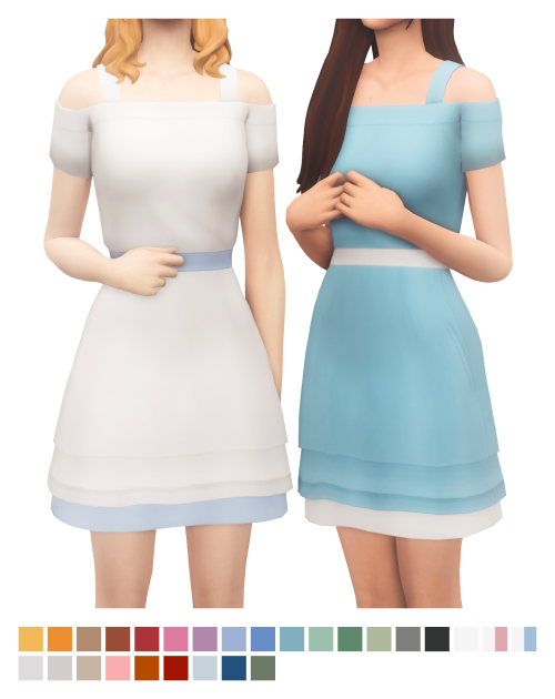 Christa DressA simple dress I made, this is my very first Patreon early access item!BGC27 SwatchesCu