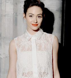 :  Emmy Rossum attending the Monique Lhuillier F/W 2014 Fashion Show in NYC (08.02.14) 