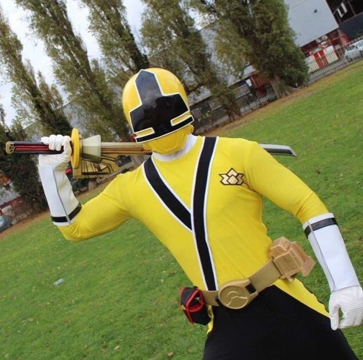 yellow power ranger samurai costume