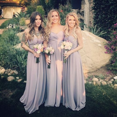 Lauren Conrad serves as bridesmaid at pal's Cali wedding