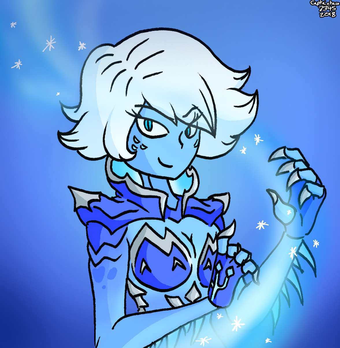 Rime Sombra. I meant to draw her back in December, but I finally got around to it