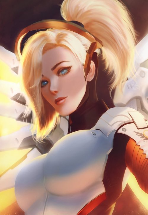 Overwatch: Mercy by raikoart