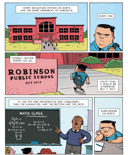 randomslasher:  zenpencils:  SIR KEN ROBINSON: Full body education  I’m fairly certain I’ve never seen one of these comics that didn’t make me cry.  