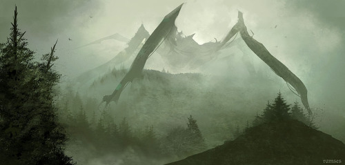 c0ry-c0nvoluted:  More cool stuff from this dude –>>   ramsesmelendeze Alien invasions and big ass spiders an’ shit. -cc