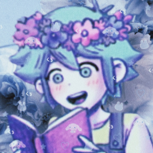 Soft Blue Flower + Lovecore Themed Headspace Basil Icons For @paigeyintheclouds !!